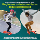 Skateboards o patineta roja para niños Hurtle HCSK182