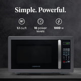 Microondas Farberware 1000W, 1.1 cu ft, con bloqueo infantil
