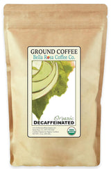 Café Orgánico Decaf Molido, Tostado Oscuro, 12 oz, 1 Bolsa