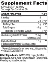 Suplemento Gomitas de probióticos + prebióticos 30 unidades