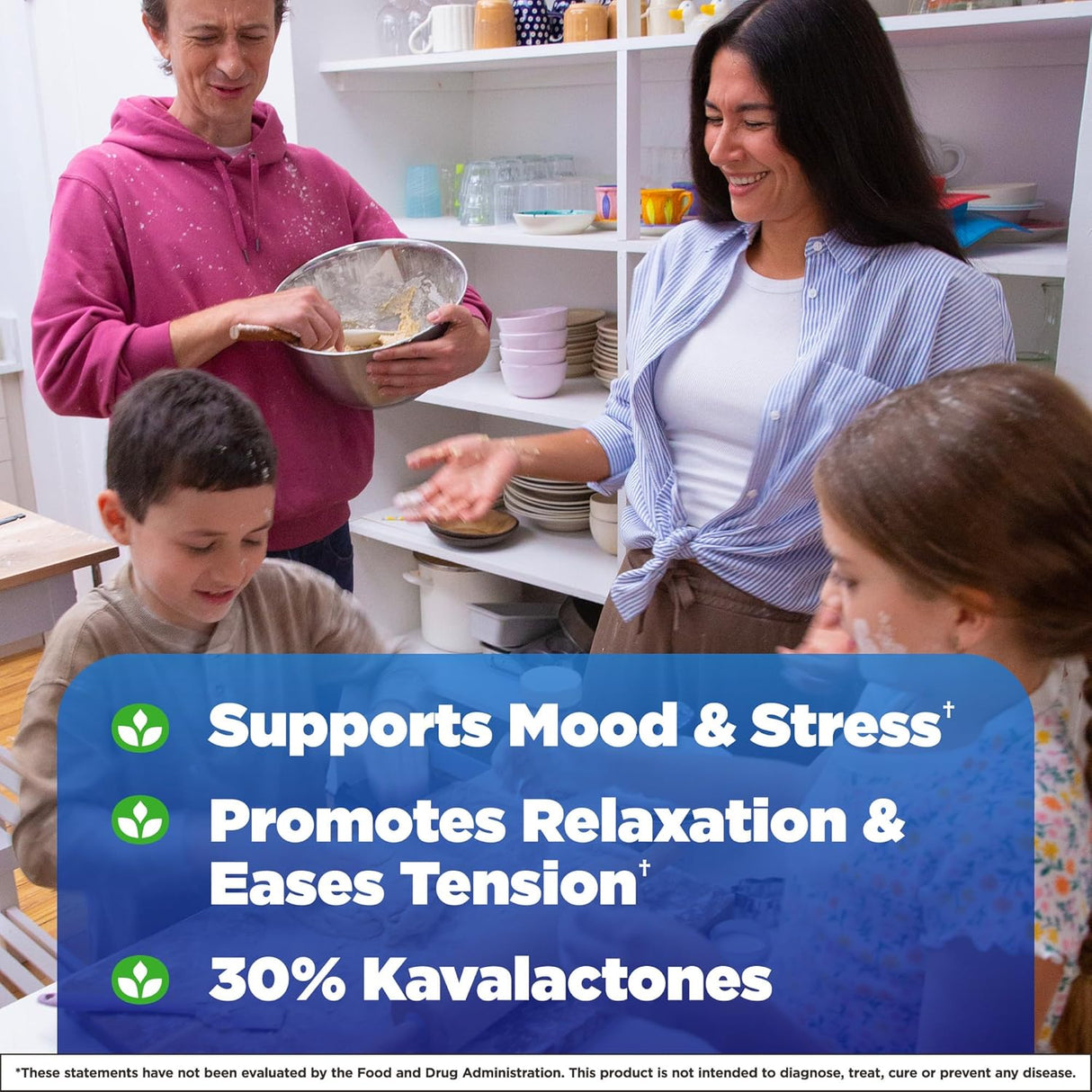 Suplemento Natrol Kava Kava 200mg, Relajación, 30 Cápsulas