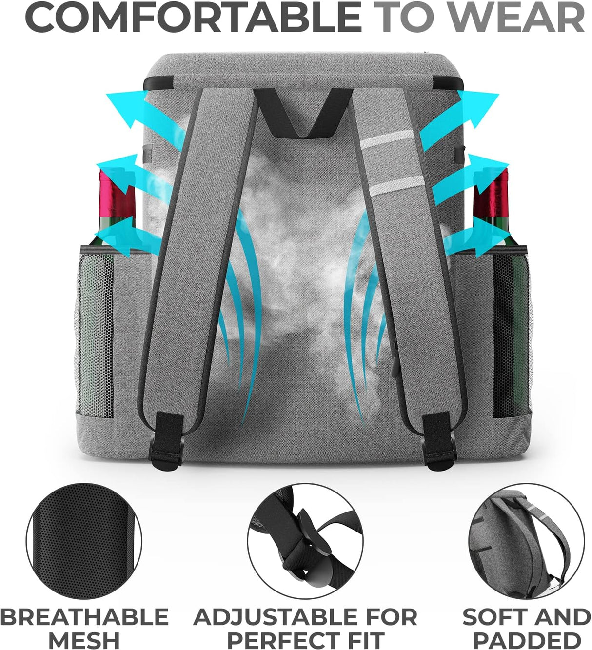 Mochila Nevera Aislada y Resistente para Picnic y Camping