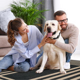 Alfombra moderna geométrica de yute para exterior Lahome