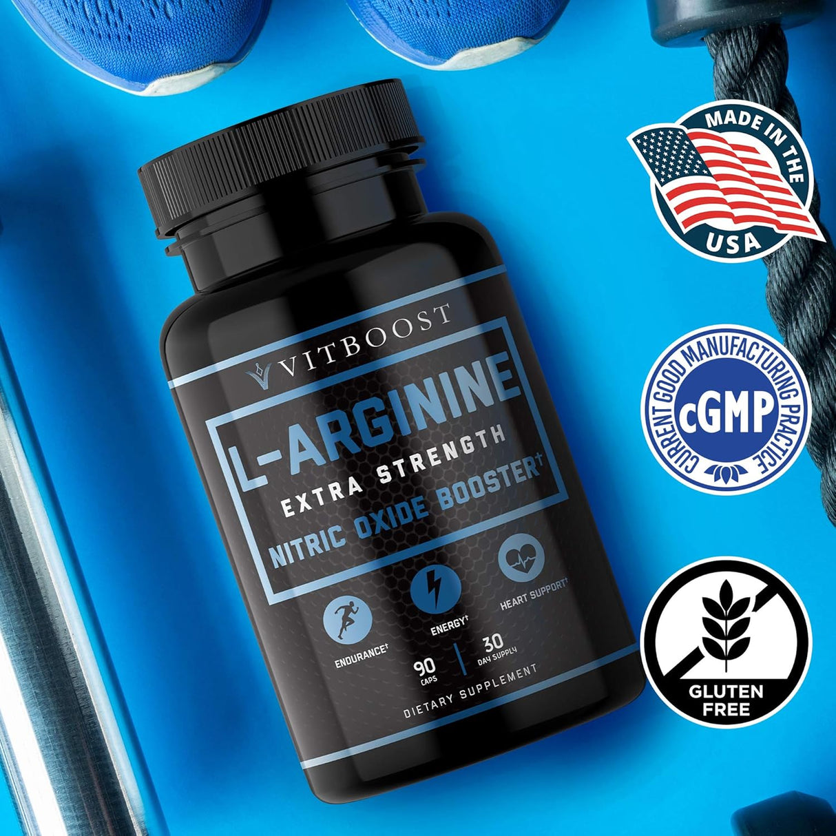 Suplemento L arginina 1500 mg  de óxido nítrico esenciales