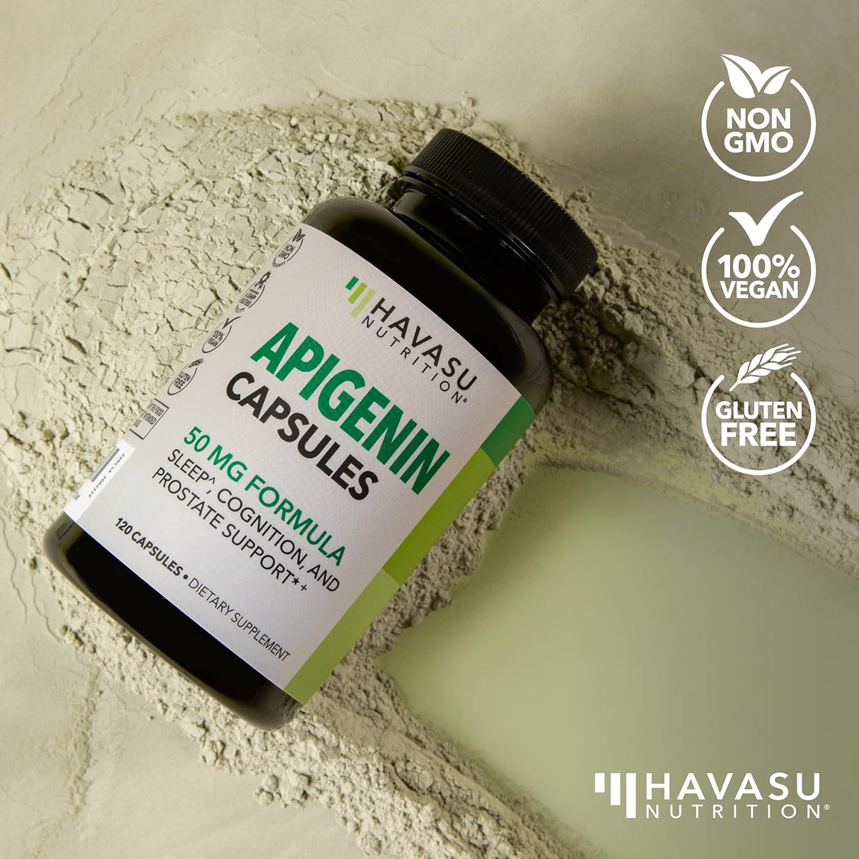Suplemento de Apigenina 50 mg Sin OMG Ayuda Natural