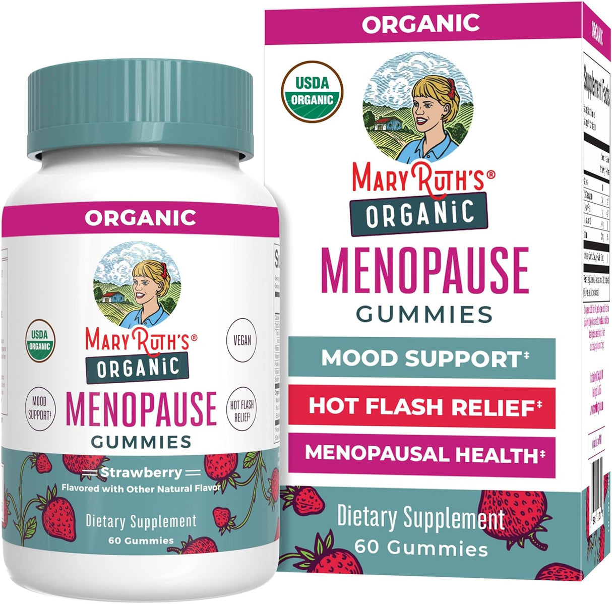 Gomas para la Menopausia Orgánicas MaryRuth's, 30 porciones