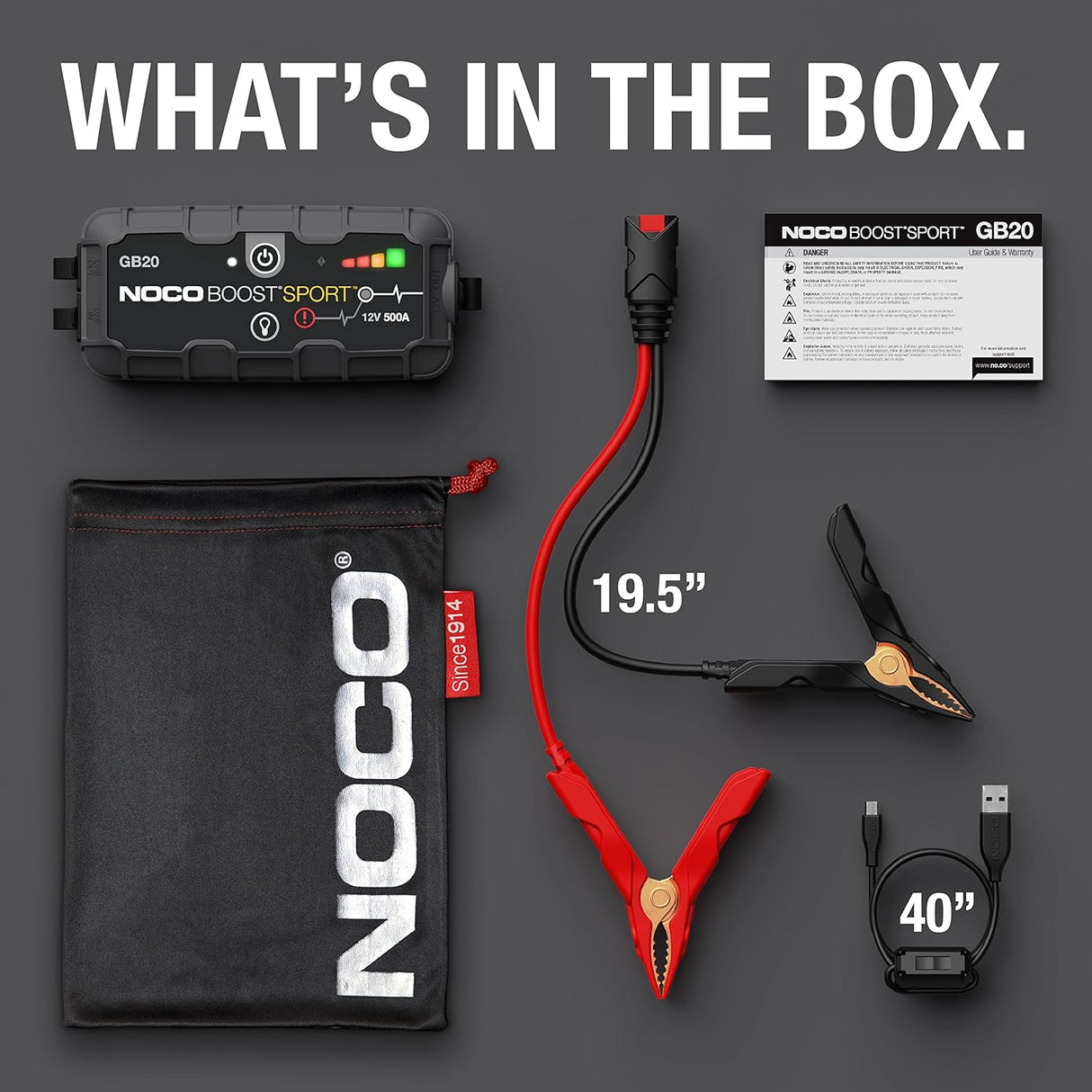Arrancador de litio para motores de gasolina Noco Boost Sport