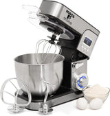 Batidora eléctrica Moss & Stone, 5.5L, 6 velocidades, LCD