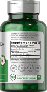 Suplemento Horbaach Cápsulas de raíz de malvavisco  2000 mg
