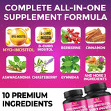 Suplemento de inositol BMVINVOL 2 pack, 40:1, con berberina y más