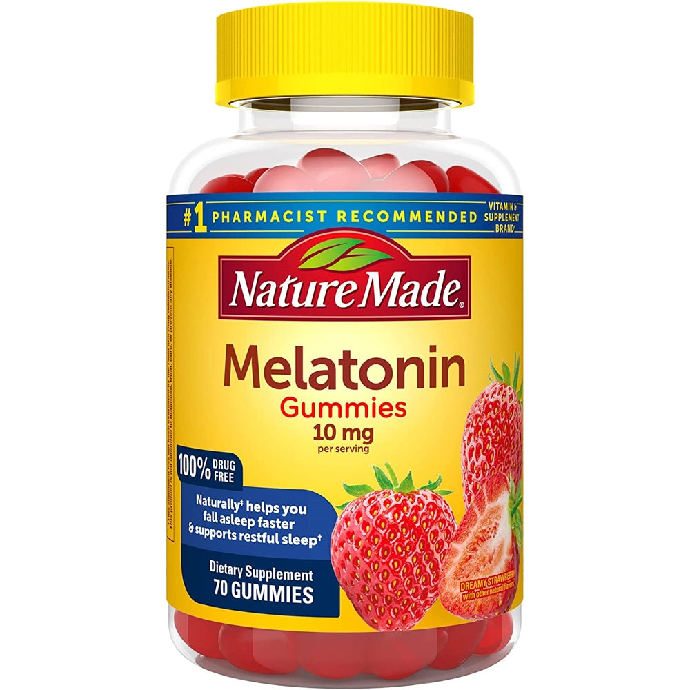 Suplemento Gomitas de Melatonina natural de 10 miligramos