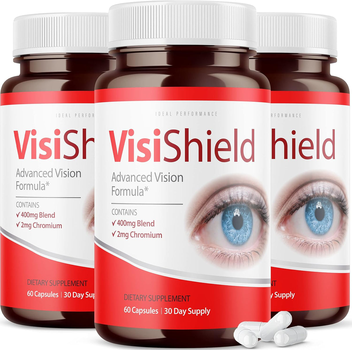 Suplemento Visishield para la Vista (3 Paquetes, 180 Cápsulas)