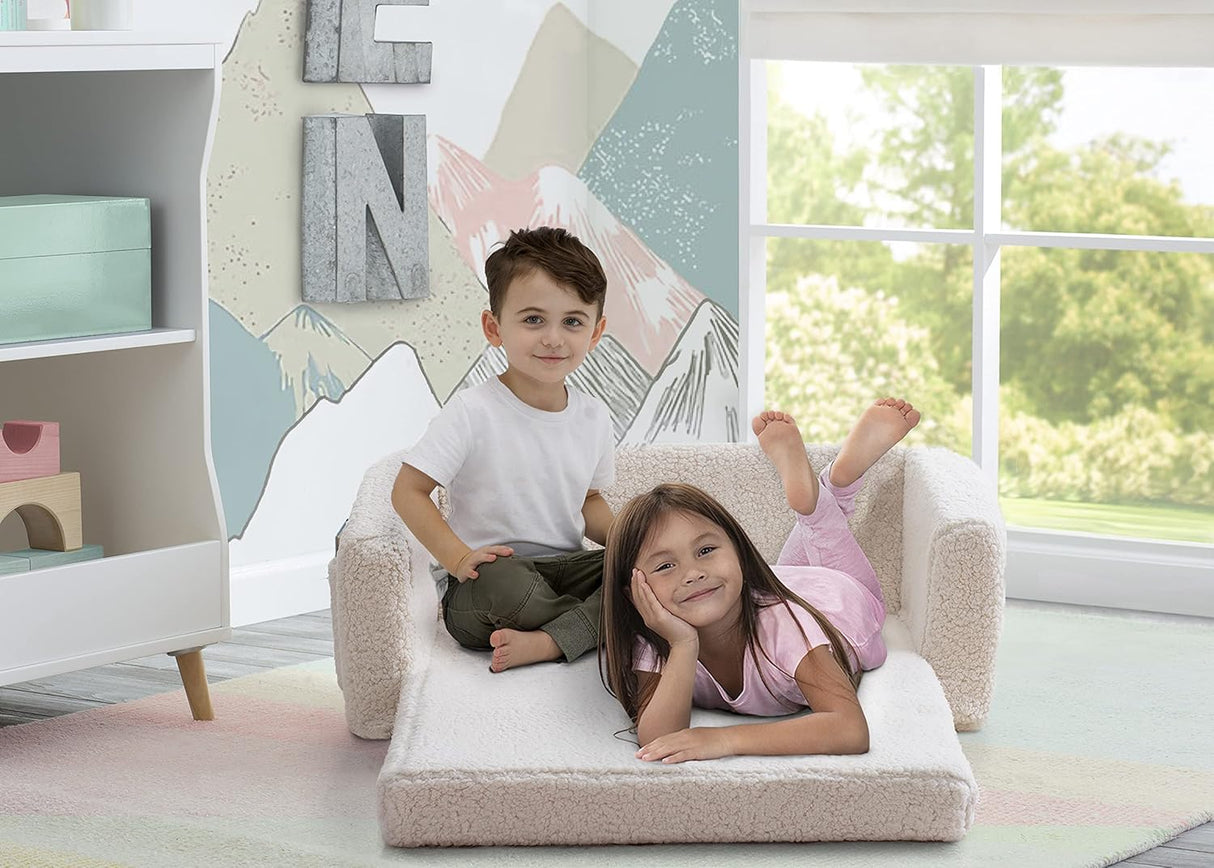 Silla convertible en cama para niños, color crema