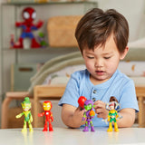 Figuras de Acción Spidey, Marvel, 5 Piezas, 4 Pulgadas, Exclusivo