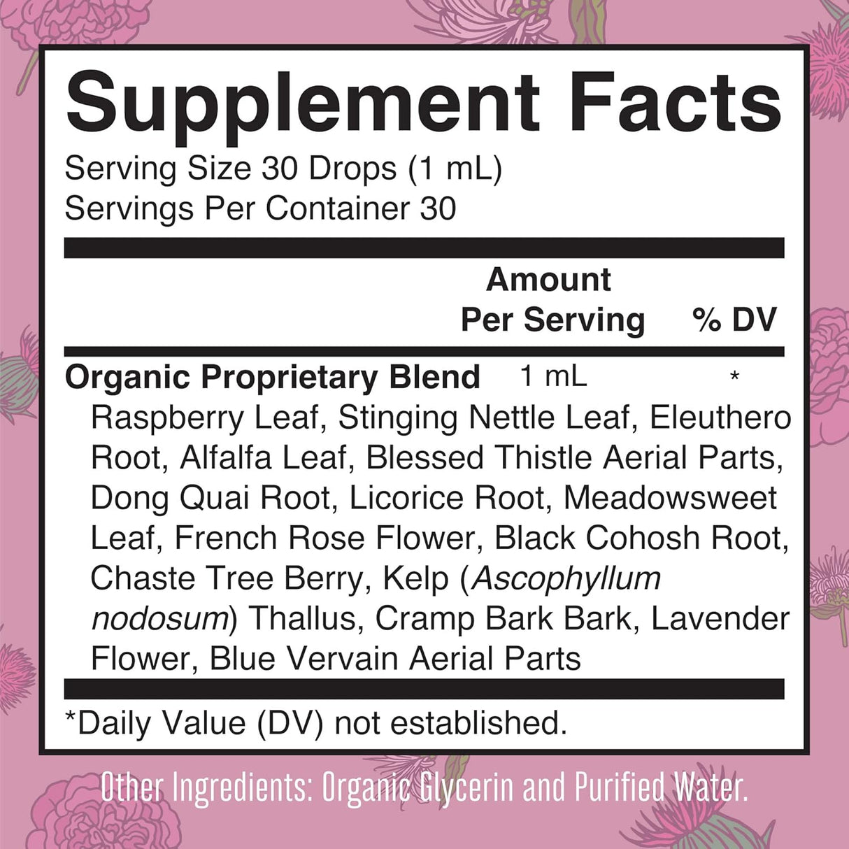 Suplementos de hierbas líquidas orgánicas para mujeres