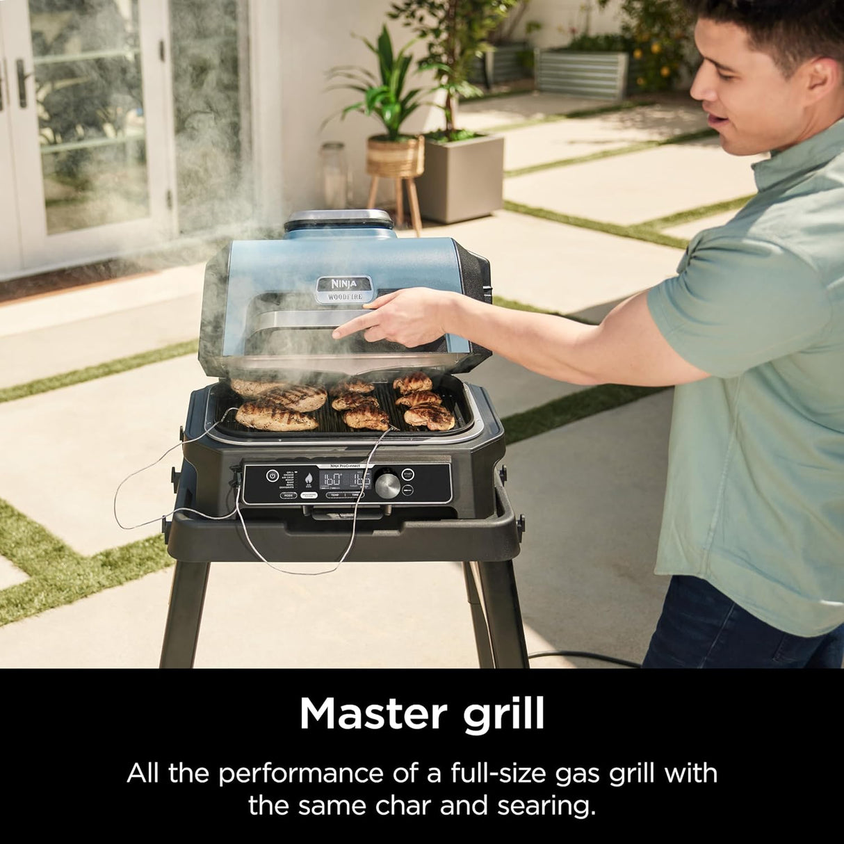 Parrilla y Ahumador 7 en 1 Bluetooth OG951 Woodfire XL