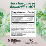 Suplemento de Jarrow Formulas Sacharomyces boulardii y MOS