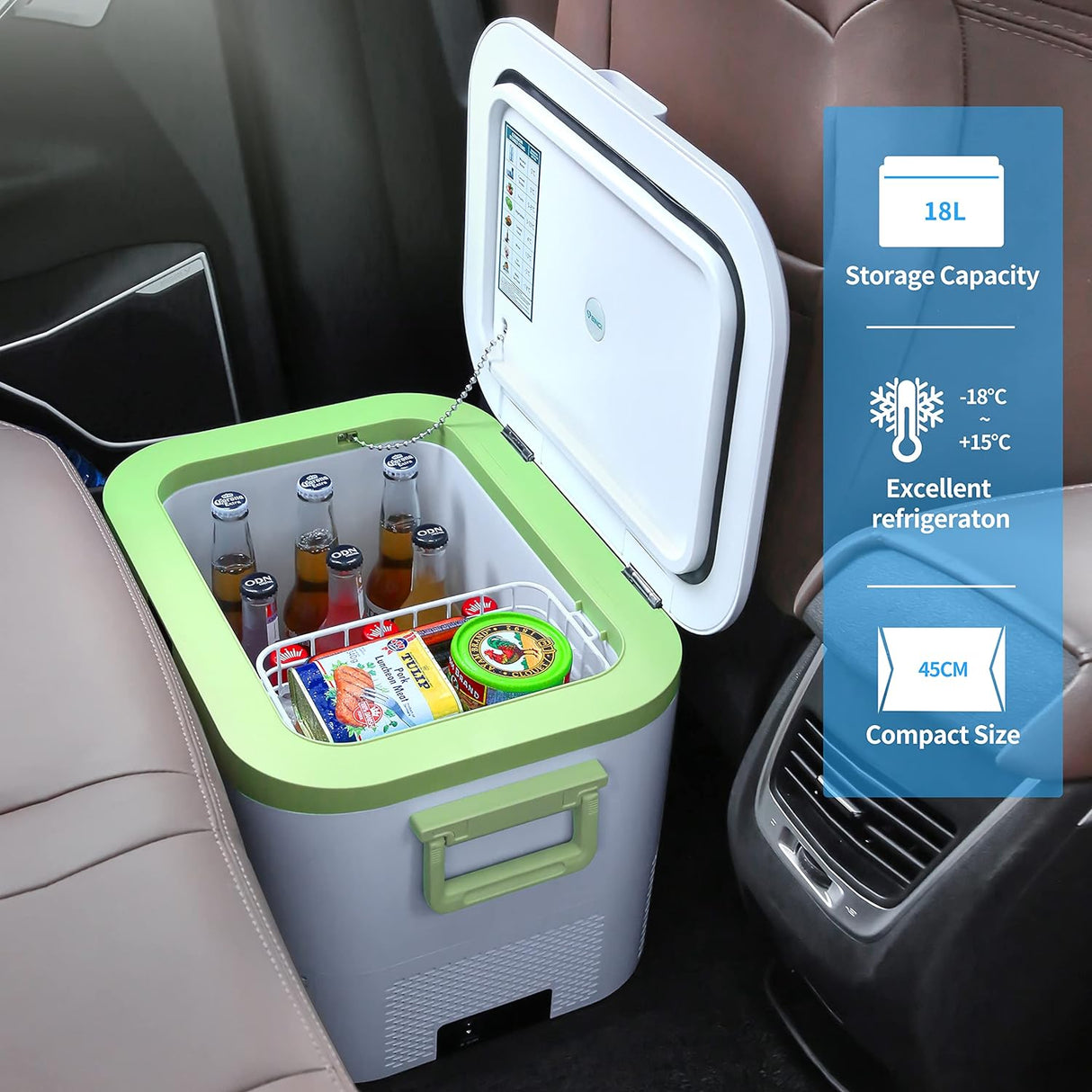 Refrigerador portátil de 12 V para automóvil 19 cuartos