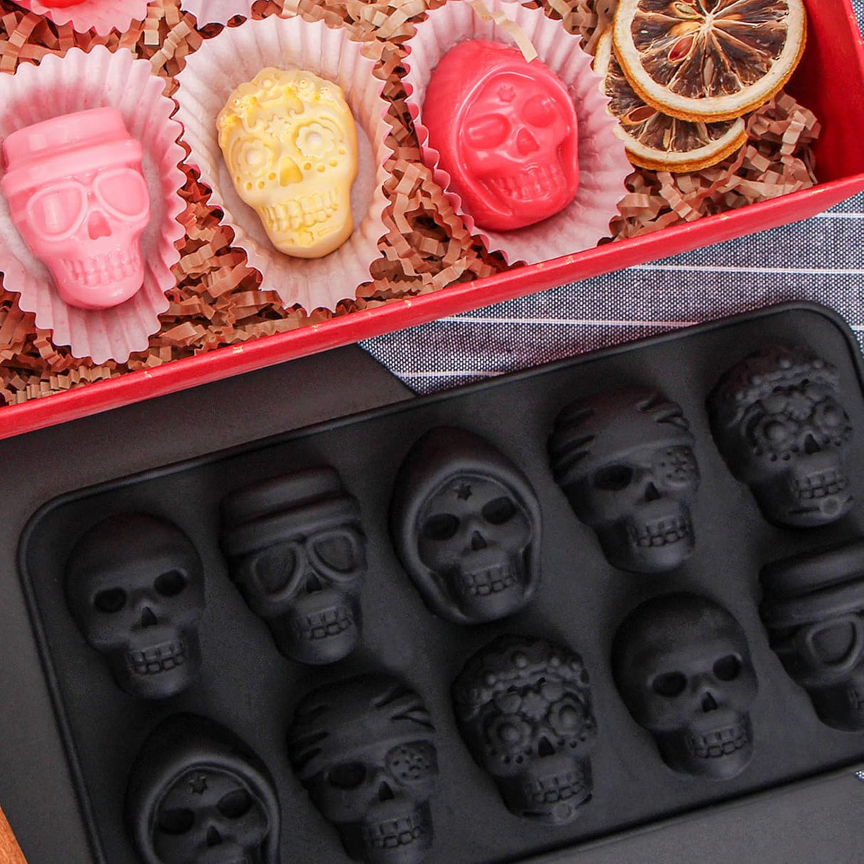 Moldes de chocolate Webake con 5 formas para Halloween, 2 pcs