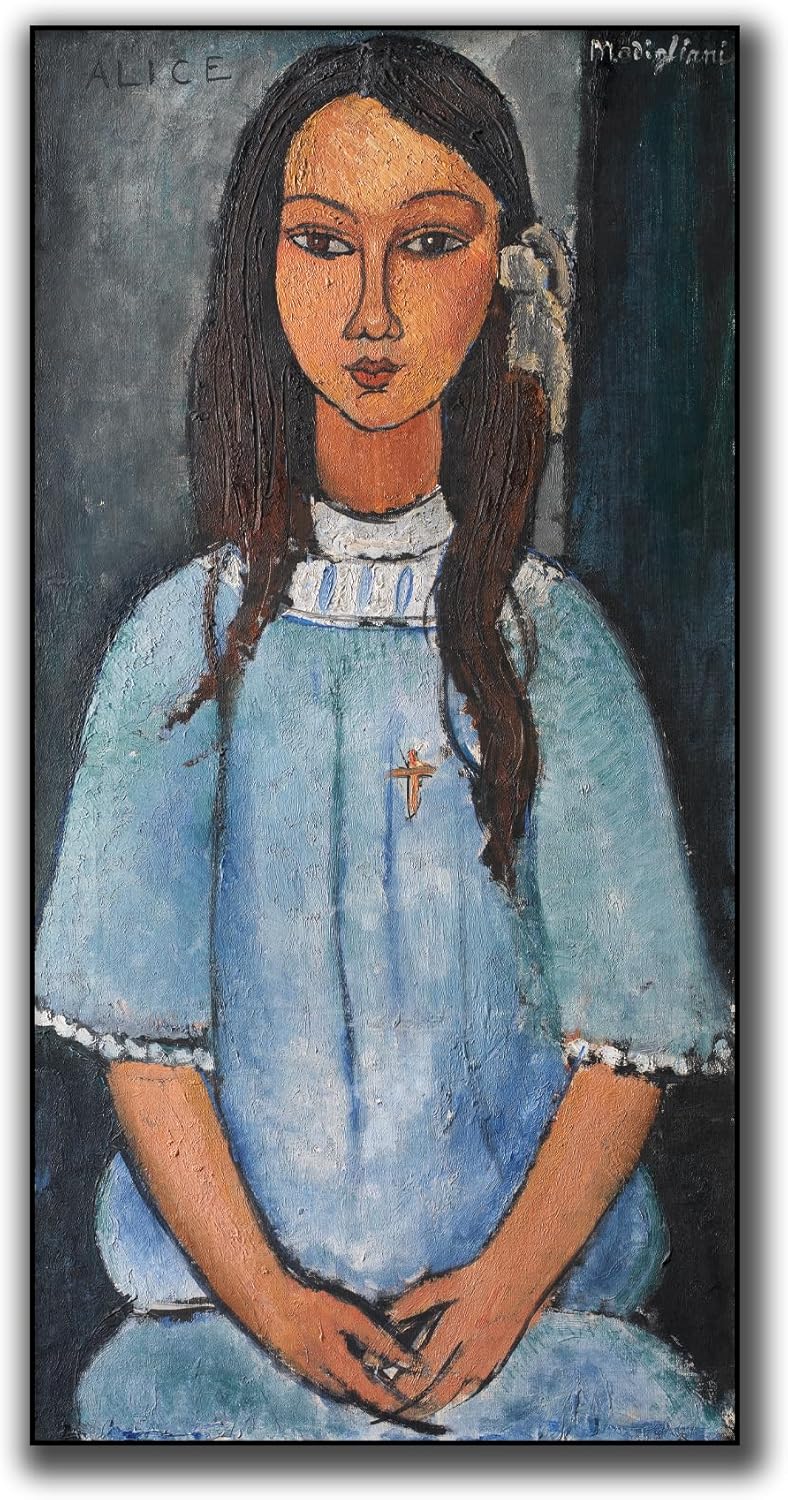 Póster de Amedeo Modigliani Retrato Famoso Decoración Hogar