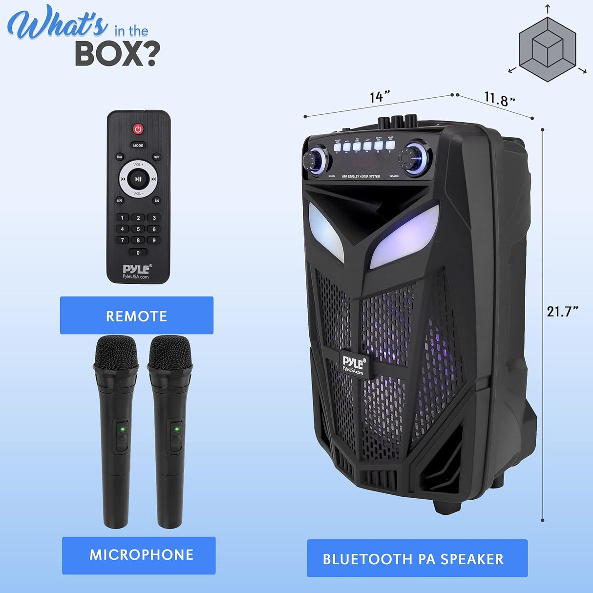 Parlante Portátil de altavoces PYLE-PRO PPHP101WMB