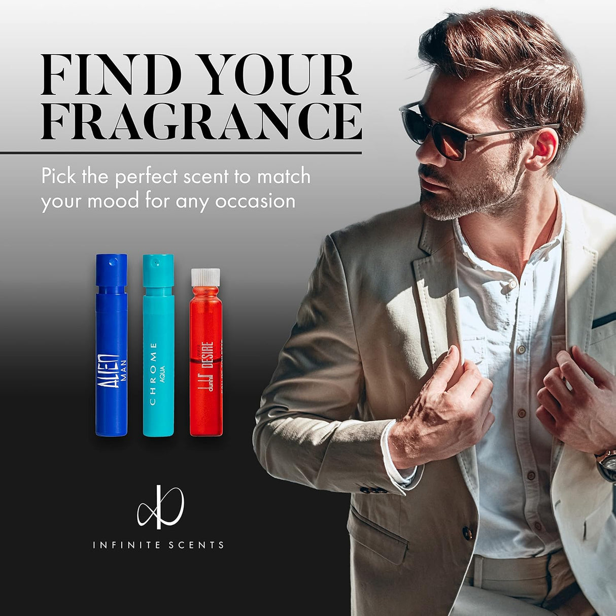 Perfumes Infinite Scents Muestras de colonia para hombres