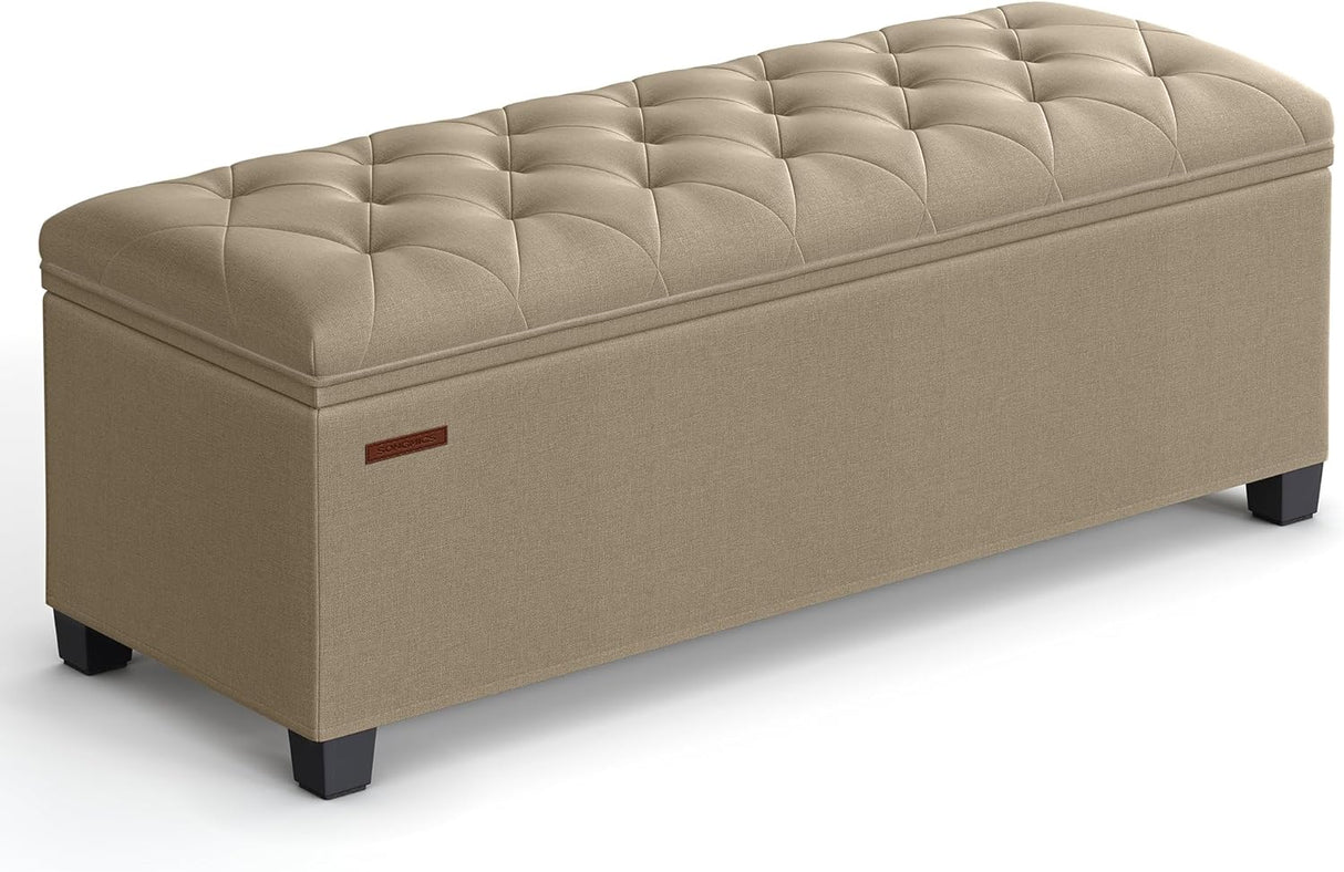 Ottomán de almacenamiento, banco con patas, carga 660 lb, ULSF088R01