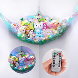 Hamaca para peluches Basumee con luz LED y control remoto