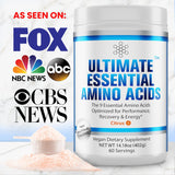 Polvo de aminoácidos 100% esenciales [sabor cítrico, 60 (0.18 oz) porciones] BCAA Plus L-lisina, L-treonina, L-fenilalanina, L-metionina, L-histidina y L-triptófano Suplemento nutricional