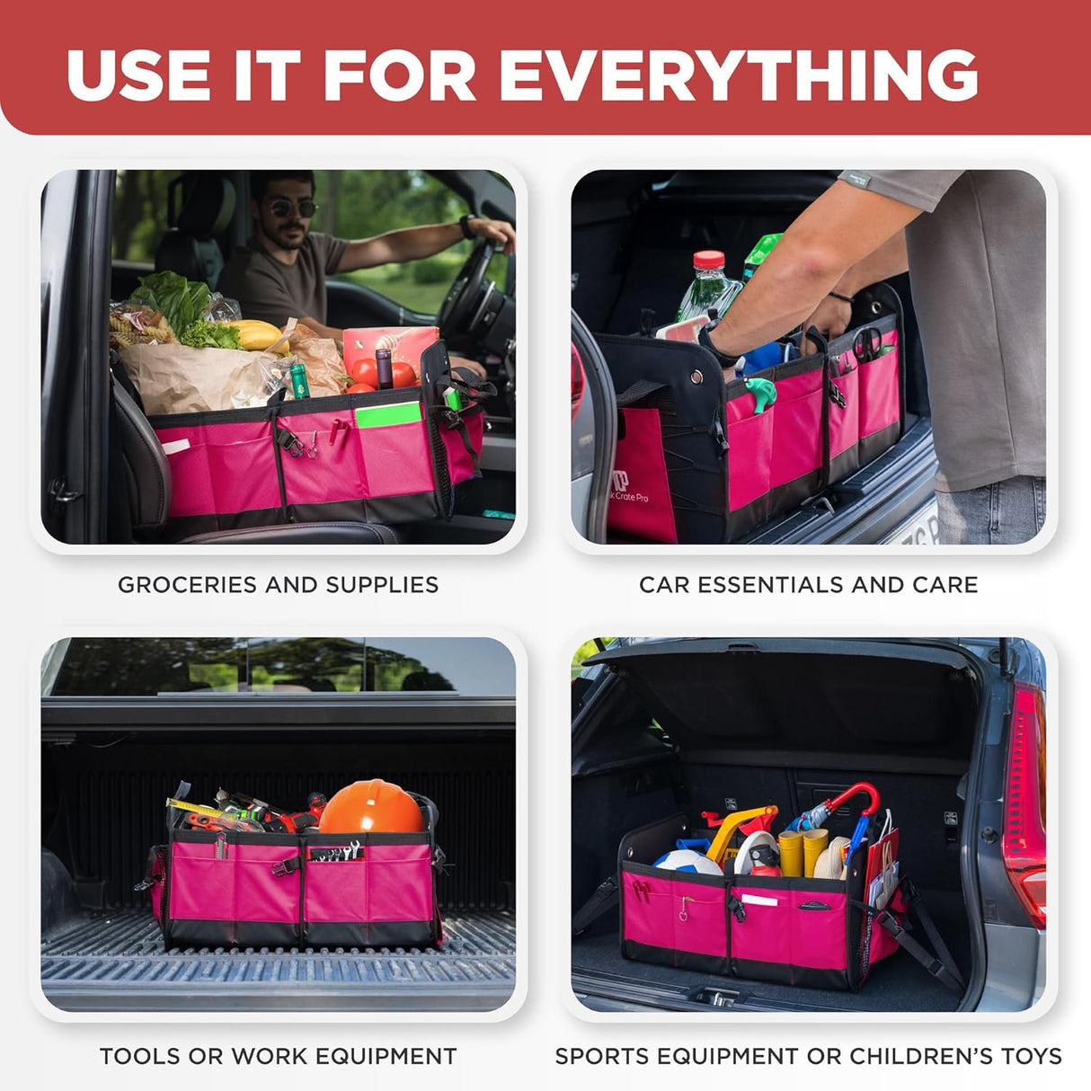 Organizador de Maletero SUV y Jeep TRUNKCRATEPRO - Ajustable