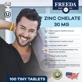 Suplementos de zinc quelado Kosher 30 mg de quelato de zinc