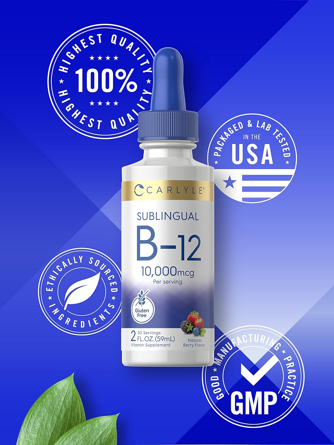 Suplementos Carlyle Vitamina B12 Sublingual 10.000mcg