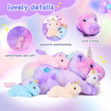 Juguete de peluche Mommy Unicorn, EARTHSOUND, 18 mamá y bebé