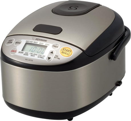 Olla arrocera Zojirushi 3 tazas, modelo NS-LGC05XB y hervidor 2.2L