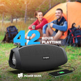 Altavoz Bluetooth W-KING 70W con micrófono inalámbrico