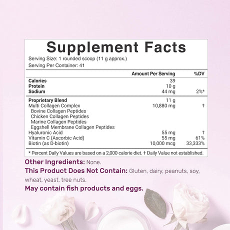 Polvo de proteína de colágeno múltiple DEAL SUPPLEMENT