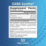 Suplemento GABA Soothe Jarrow, Relajación, 30 cápsulas veganas