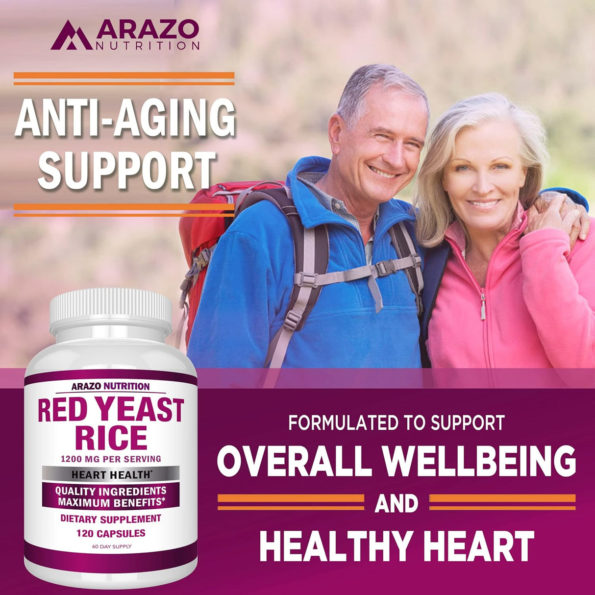 Suplemento Rojo Levadura Arroz Extracto 1200 mg Vegetariana