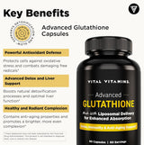 Suplemento Vitamínico Vital Vitamins Glutatión - 500mg L-Glutathione