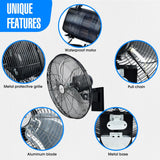 Ventilador Oscilante de Pared 18 iLiving, 4150 CFM, Industrial
