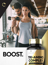 Suplemento Tri-Amino L-Arginina Carlyle, 90 Caplets, Vegano