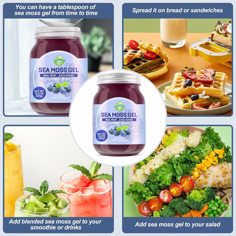 Gel de Musgo de Mar, 18.5 oz, Irish Seamoss, Apoyo Inmuno y Digestivo