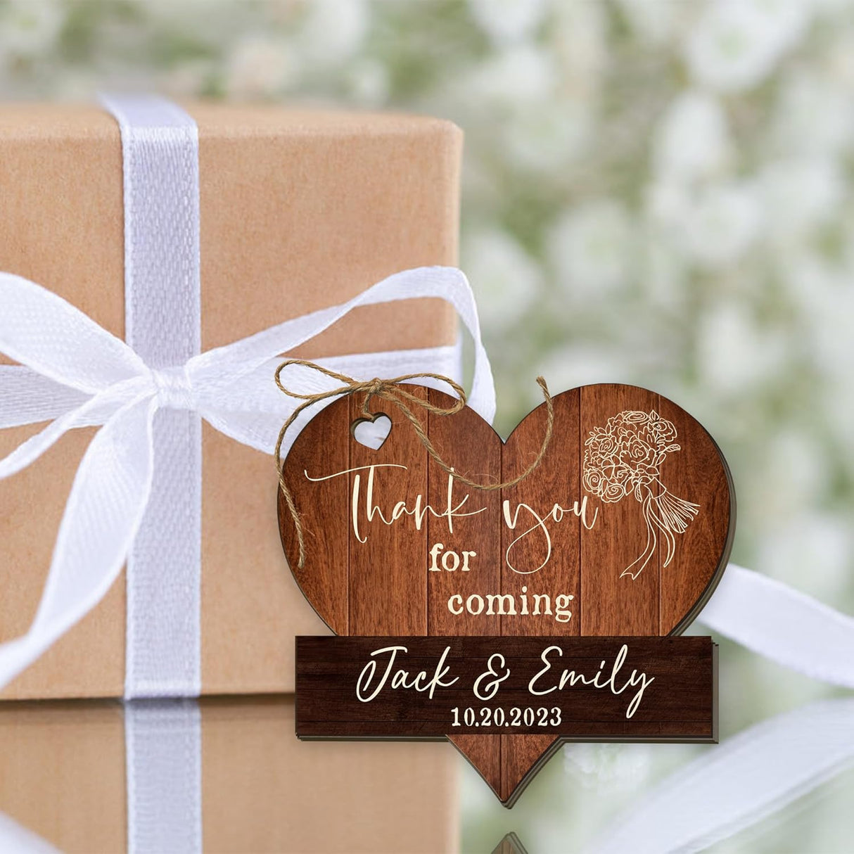 Recuerdos Personalizadas de Madera para Bodas