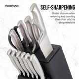 Juego de cuchillos de 13 piezas Farberware EdgeKeeper Negro