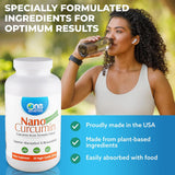 Suplemento de Curcuminas Nano, 500 mg, 60 Cápsulas Veganas