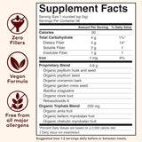 Suplemento ORGANIC INDIA Psyllium Husk Pre y fibra probiótic