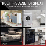 Dolly Móvil Grande, Carbono, 5 Ruedas, Carga 2200Lbs, Modelo X