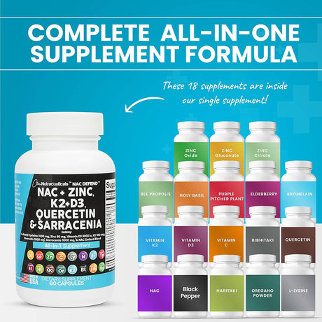 Suplemento NAC Suplemento N-acetil cisteína 1000 mg  60 und