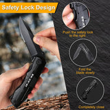 Cuchillo de bolsillo multiherramienta para hombres negro