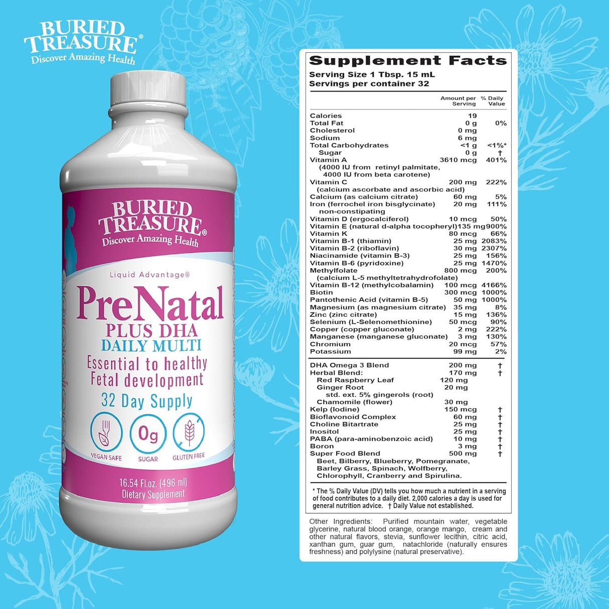 Suplementos de hierro DHA Omega3 natural